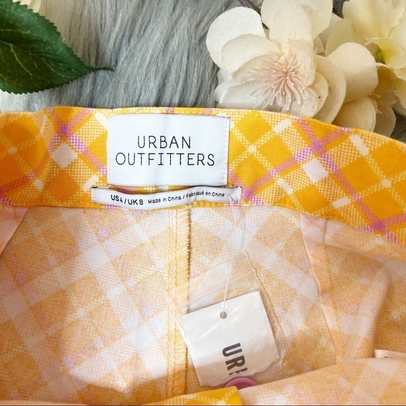 NEW Urban Outfitters Ingrid Super High Rise Pin Up 90s Plaid Skinny Pants Sz 4 - Picture 6 of 13